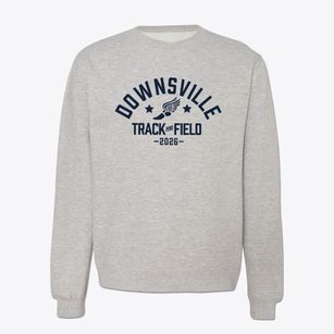 Downsville High School Track and Field Crewneck Sweatshirt