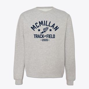 Mcmillan Elementary School Track and Field Crewneck Sweatshirt