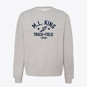 M.l. King Magnet Elementary School Track and Field Crewneck Sweatshirt