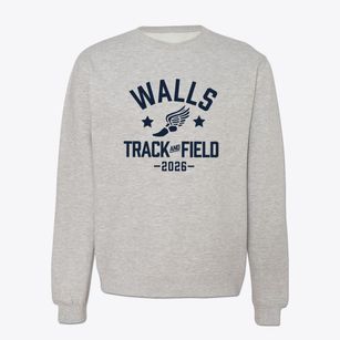 Walls Elementary School Track and Field Crewneck Sweatshirt