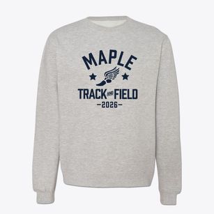 Maple School Track and Field Crewneck Sweatshirt