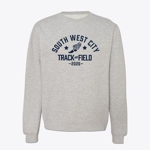 South West City Elementary School Track and Field Crewneck Sweatshirt