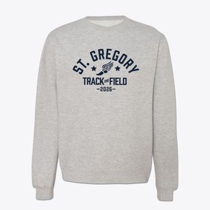 Saint Gregory The Great School Track and Field Crewneck Sweatshirt