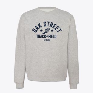 Oak Street Elementary School Track and Field Crewneck Sweatshirt