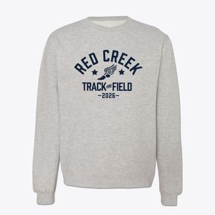 Red Creek High School Track and Field Crewneck Sweatshirt