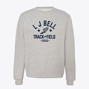 L J Bell Elementary School Track and Field Crewneck Sweatshirt