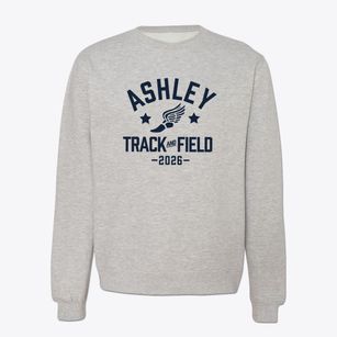 Ashley High School Track and Field Crewneck Sweatshirt