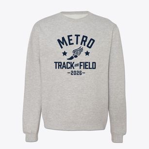 Metro School Track and Field Crewneck Sweatshirt