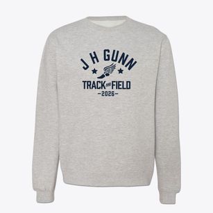 J H Gunn Elementary School Track and Field Crewneck Sweatshirt