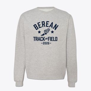 Berean Christian School Track and Field Crewneck Sweatshirt