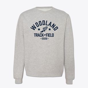Woodland Christian High School Track and Field Crewneck Sweatshirt