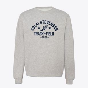 Adlai Stevenson Elementary School Track and Field Crewneck Sweatshirt