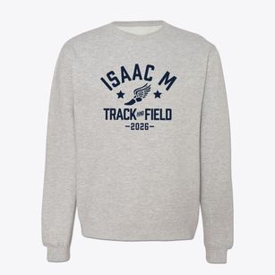 Isaac M Wise Religious School Track and Field Crewneck Sweatshirt