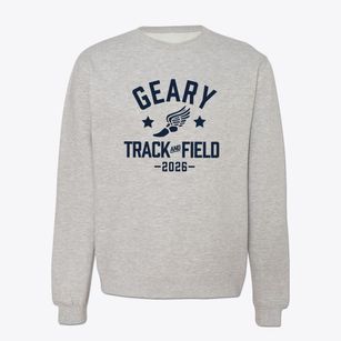 Geary High School Track and Field Crewneck Sweatshirt