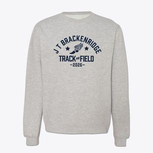 J T Brackenridge Elementary School Track and Field Crewneck Sweatshirt