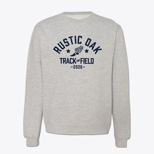 Rustic Oak Elementary School Track and Field Crewneck Sweatshirt