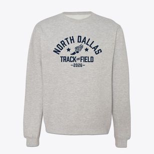 North Dallas High School Track and Field Crewneck Sweatshirt