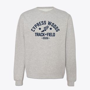 Cypress Woods High School Track and Field Crewneck Sweatshirt