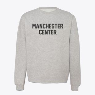 Manchester Center Vermont Classic Block Crewneck Sweatshirt