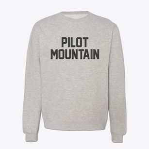 Pilot Mountain North Carolina Classic Block Crewneck Sweatshirt