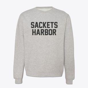 Sackets Harbor New York Classic Block Crewneck Sweatshirt