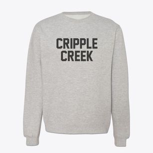 Cripple Creek Colorado Classic Block Crewneck Sweatshirt