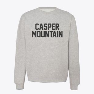 Casper Mountain Wyoming Classic Block Crewneck Sweatshirt