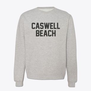 Caswell Beach North Carolina Classic Block Crewneck Sweatshirt