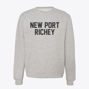 New Port Richey Florida Classic Block Crewneck Sweatshirt