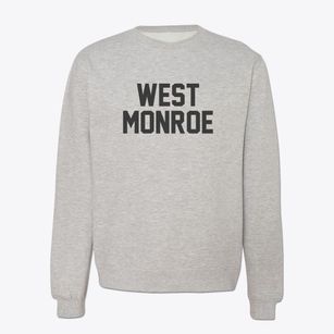 West Monroe Louisiana Classic Block Crewneck Sweatshirt