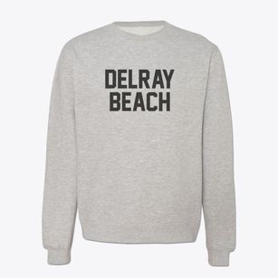 Delray Beach Florida Classic Block Crewneck Sweatshirt