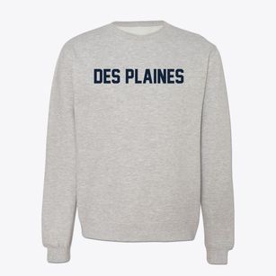 Des Plaines Illinois Classic Block Crewneck Sweatshirt