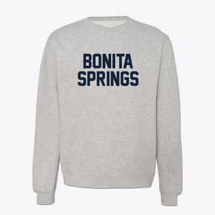 Bonita Springs Florida Classic Block Crewneck Sweatshirt
