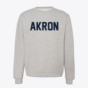 Akron Pennsylvania Classic Block Crewneck Sweatshirt