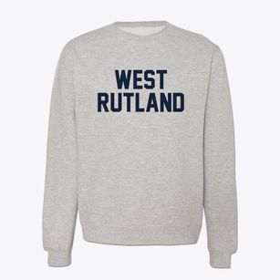 West Rutland Vermont Classic Block Crewneck Sweatshirt