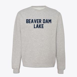 Beaver Dam Lake New York Classic Block Crewneck Sweatshirt
