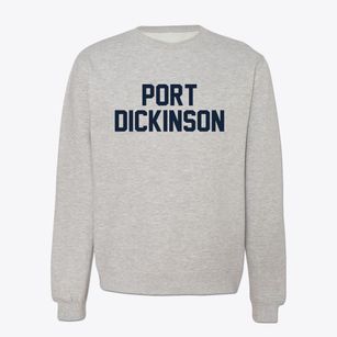 Port Dickinson New York Classic Block Crewneck Sweatshirt