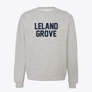 Leland Grove Illinois Classic Block Crewneck Sweatshirt
