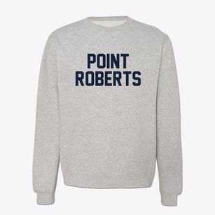 Point Roberts Washington Classic Block Crewneck Sweatshirt
