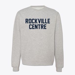 Rockville Centre New York Classic Block Crewneck Sweatshirt