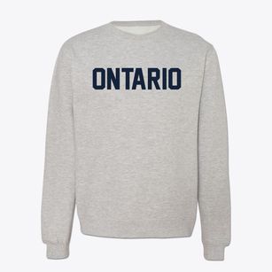 Ontario Wisconsin Classic Block Crewneck Sweatshirt