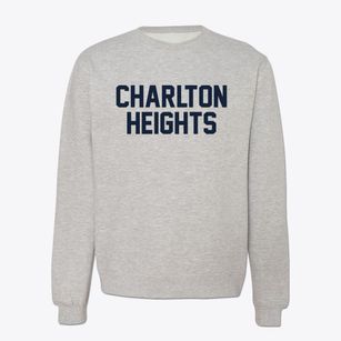 Charlton Heights West Virginia Classic Block Crewneck Sweatshirt