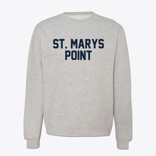 St. Marys Point Minnesota Classic Block Crewneck Sweatshirt