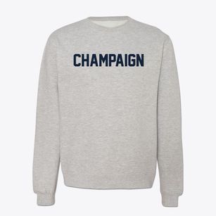Champaign Illinois Classic Block Crewneck Sweatshirt