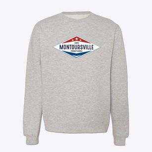 Montoursville Pennsylvania Diamond Star Crewneck Sweatshirt