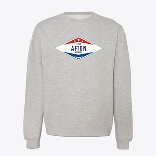 Afton Wyoming Diamond Star Crewneck Sweatshirt