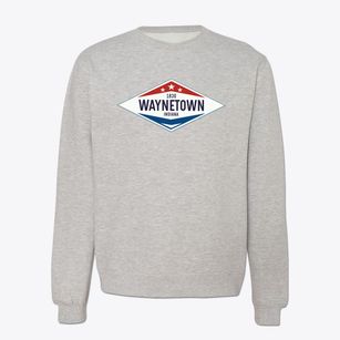 Waynetown Indiana Diamond Star Crewneck Sweatshirt