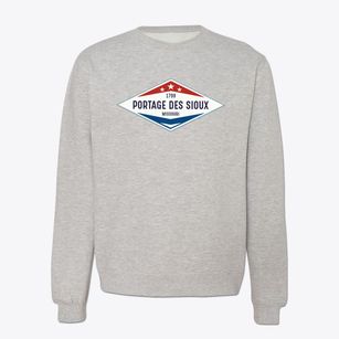 Portage Des Sioux Missouri Diamond Star Crewneck Sweatshirt