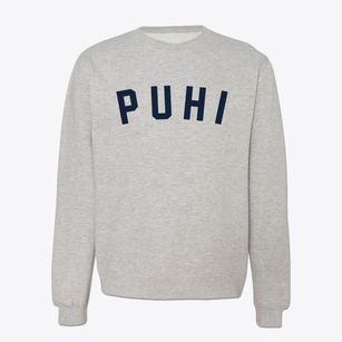Puhi Hawaii Classic Curve Crewneck Sweatshirt