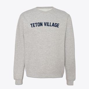 Teton Village Wyoming Classic Curve Crewneck Sweatshirt